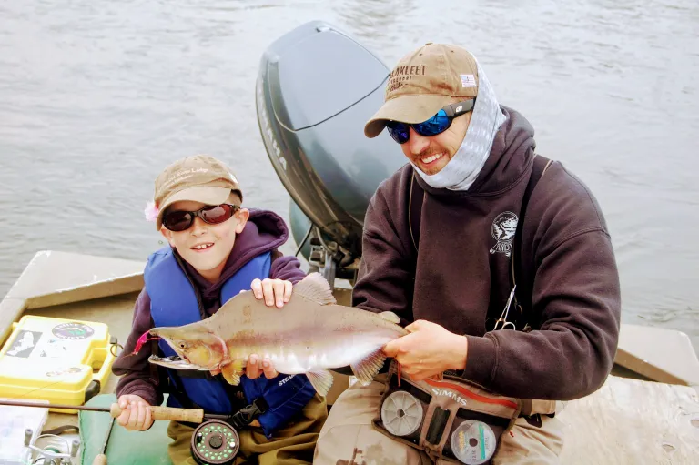 Salmon Fishing at It Curtis Wright Outfitters's best especially with family and friends!