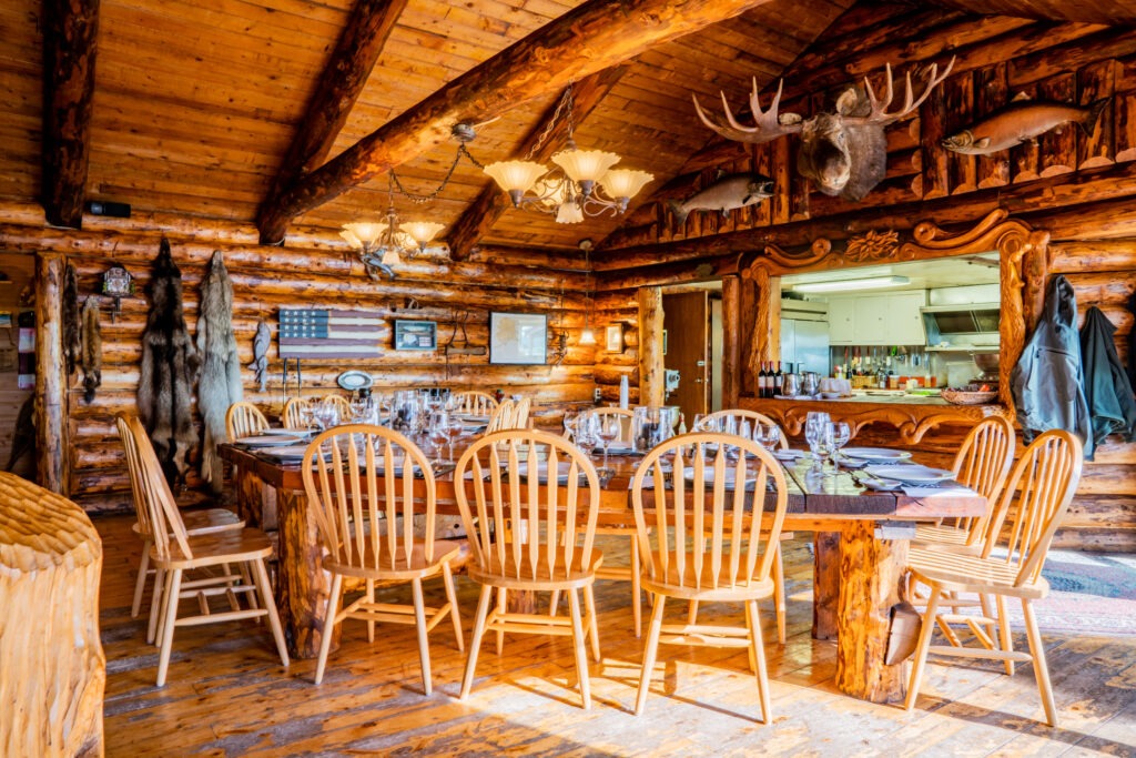 Breakfast Lunch and Dinner Can Be Experienced Here or Have a Fresh Cooked Shore Lunch Instead Curtis Wright Outfitters